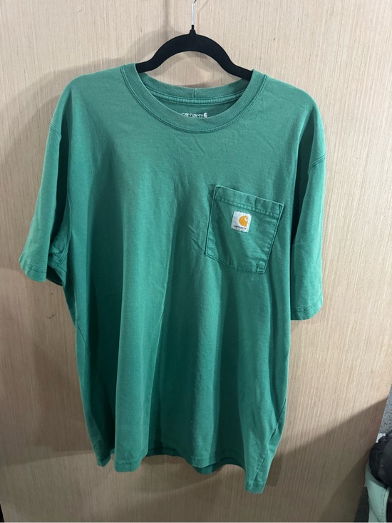 Carhartt Tops - Carhartt Loose Fit Green Pocket Short-Sleeve Work T-Shirt Size Large